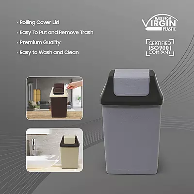 Signora ware Table Top Dustbin 1.6 Liter Signora ware Table Top Dustbin 1.6 Liter