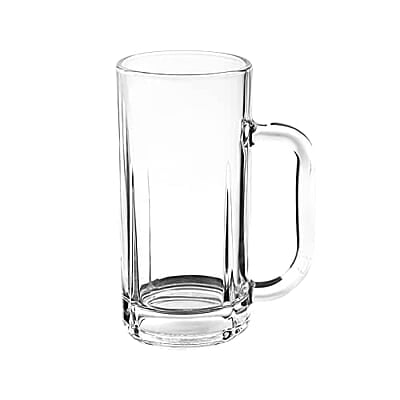 Treo by Milton Ronald Cool Glass Beer Mug Set of 2, 365 ml, Transparent Glasses for Beer, Drinks, Cocktail Treo by Milton Ronald Cool Glass Beer Mug Set of 2, 365 ml, Transparent Glasses for Beer, Drinks, Cocktail