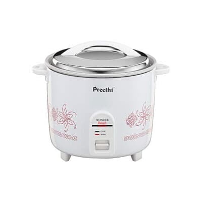 Preethi Rangoli Rice Cooker, ( White, 1.8 Liter ) Preethi Rangoli Rice Cooker, ( White, 1.8 Liter )