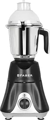 Faber Hilux 550W Blender Mixer Grinder, 3 SS clip lock jars & blades copper motor, up to 18000 rpm speed Faber Hilux 550W Blender Mixer Grinder, 3 SS clip lock jars & blades copper motor, up to 18000 rpm speed