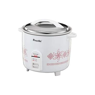 Preethi Rangoli Rice Cooker, ( White, 1.8 Liter ) Preethi Rangoli Rice Cooker, ( White, 1.8 Liter )
