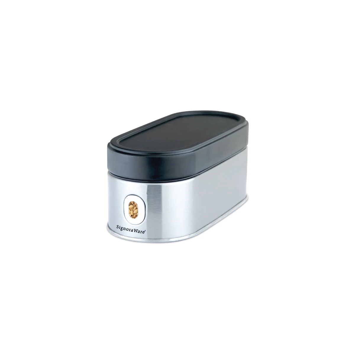 "Signora Ware Modular Steel Container  ( Window Oval Matte ) 500 ML