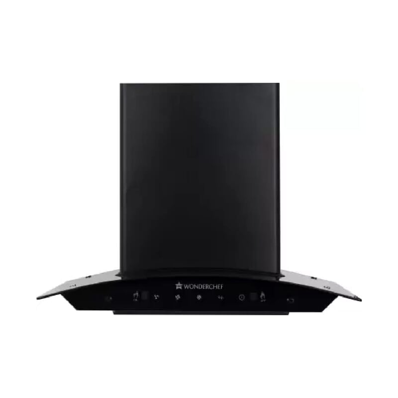 Wonderchef Power Curve Wall-Mount Chimney 1000M3/H Suction Capacity 3 Speed Push Control Low Noise 60cms Wonderchef Power Curve Wall-Mount Chimney 1000M3/H Suction Capacity 3 Speed Push Control Low Noise 60cms