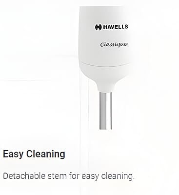 Havells Classique- S Low Noise 300 watt Hand Blender with Detachable Stainless Steel Stem Havells Classique- S Low Noise 300 watt Hand Blender with Detachable Stainless Steel Stem