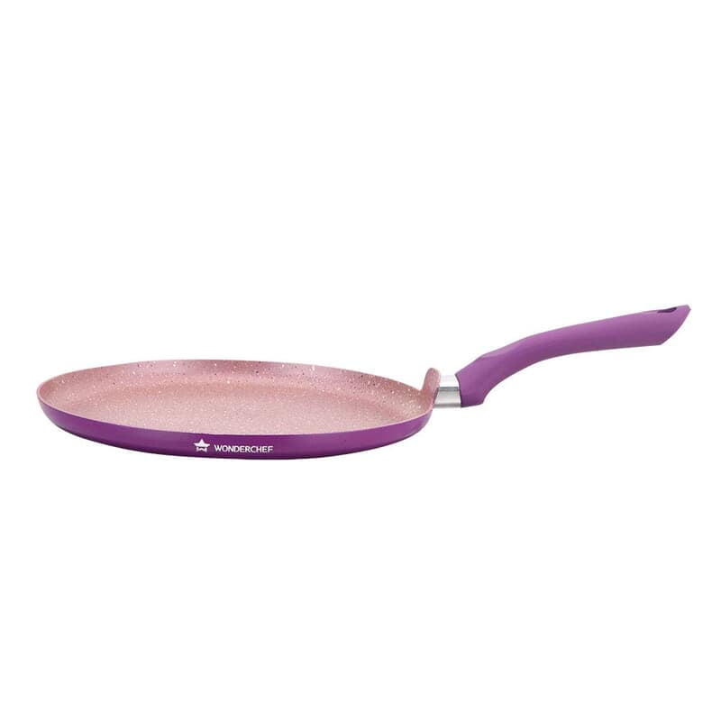 Wonderchef Royal Velvet Non-stick 30cm Dosa Tawa 3 mm thick 1.8 litres Virgin Aluminium Wonderchef Royal Velvet Non-stick 30cm Dosa Tawa 3 mm thick 1.8 litres Virgin Aluminium