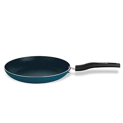 Borosil ProChef Non-Stick Fry Pan, 26 cm, Gas Stove Compatible, Thick Uniform Body for Even Heating, Metal Spoon Friendly, PFOA Free, Blue Exterior, Stir Frying Pan for Eggs, Cutlets, 1 Year Warranty