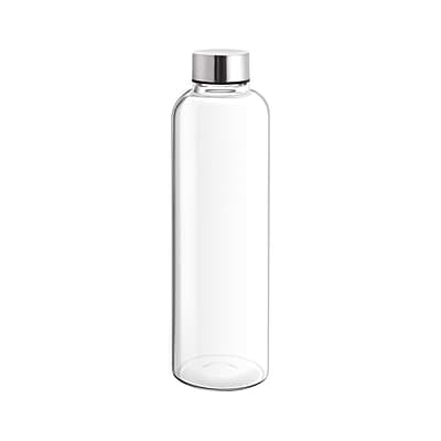 Treo by Milton Clarion Borosilicate Glass Fridge Water Bottle with Leak-Proof Airtight Stainless Steel Lid, 760 ml Treo by Milton Clarion Borosilicate Glass Fridge Water Bottle with Leak-Proof Airtight Stainless Steel Lid, 760 ml