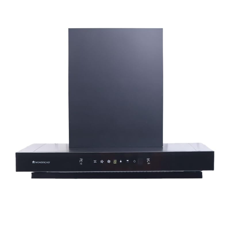 Wonderchef Ruby Sleek 90cm Chimney Powerful Suction of 1400m3/hr Auto Clean Function Oil Collector Low Noise Wonderchef Ruby Sleek 90cm Chimney Powerful Suction of 1400m3/hr Auto Clean Function Oil Collector Low Noise