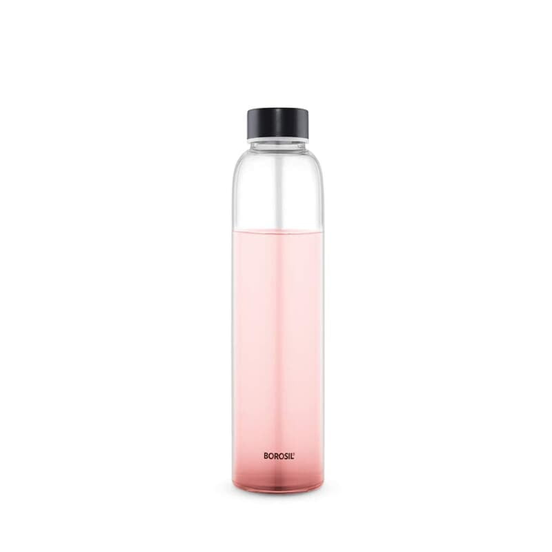 Borosil Crysto Slim Glass Water Bottle, Water Bottle for Fridge, Borosilicate Glass, Extreme Temperature Resistant, For Hot & Cold Water, Milk, Lassi, Juice, Black Lid, 550 ml, Stylish & Transparent Borosil Crysto Slim Glass Water Bottle, Water Bottle for Fridge, Borosilicate Glass, Extreme Temperature Resistant, For Hot & Cold Water, Milk, Lassi, Juice, Black Lid, 550 ml, Stylish & Transparent