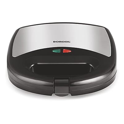 Borosil Neo Grill 2.0, 750 Watt, Bread Sandwich Maker, Makes 2 Sandwiches, Non-stick Grill plates opens 105°, For Snacks and Breakfast Borosil Neo Grill 2.0, 750 Watt, Bread Sandwich Maker, Makes 2 Sandwiches, Non-stick Grill plates opens 105°, For Snacks and Breakfast