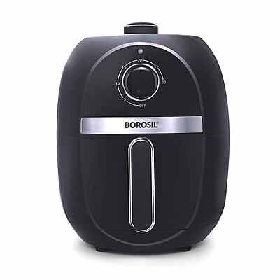 Borosil Best Air Fryer, Air Fryer for Home, Timer Selection, Adjustable Temp Control, 2.8 L Capacity Borosil Best Air Fryer, Air Fryer for Home, Timer Selection, Adjustable Temp Control, 2.8 L Capacity