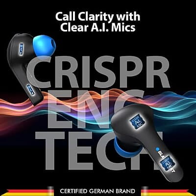 Blaupunkt Newly Launched BTW300 XTREME True Wireless Earbuds with Unstoppable 150 Hours* Playtime I Massive 800mAh Battery I CRISPR ENC AI MIC I BT Ver 5.3 I Gaming-Ready I TurboVolt Charging