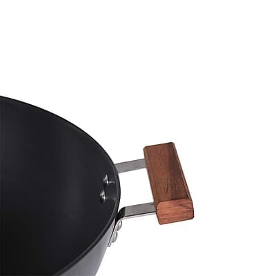 Wonderchef Ebony Hard Anodized 34 cm Deep Kadhai with Lid 8 L3.25 mm thick Wonderchef Ebony Hard Anodized 34 cm Deep Kadhai with Lid 8 L3.25 mm thick