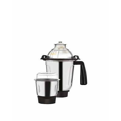 Borosil Silverline Mixer Grinder For Wet/Dry Mixing & Grinding | 750 Watts | 3 Steel Jars (400 ml Chutney Jar, 1.5 L Blending Jar, 1.2 L Dry/Wet Grinding Jar) | Mixie For Kitchen | 2 Years Warranty Borosil Silverline Mixer Grinder For Wet/Dry Mixing & Grinding | 750 Watts | 3 Steel Jars (400 ml Chutney Jar, 1.5 L Blending Jar, 1.2 L Dry/Wet Grinding Jar) | Mixie For Kitchen | 2 Years Warranty