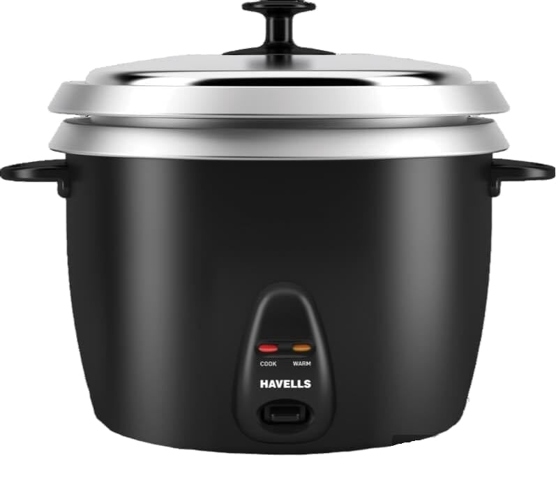 HAVELLS RISO Plus 2.8 L 2 Bowl Rice Cooker 900 W Indicator Light mm Thick 2 inner bowl HAVELLS RISO Plus 2.8 L 2 Bowl Rice Cooker 900 W Indicator Light mm Thick 2 inner bowl