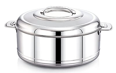 TWIN BIRDS Helio Stainless Steel Casserole for Roti | Steel Tiffin Box | Insulated Casserole 1500ml | Hotpot | Stainless Steel Serving Dish| Double Walled Stainless Steel Casserole | Hot & Cold TWIN BIRDS Helio Stainless Steel Casserole for Roti | Steel Tiffin Box | Insulated Casserole 1500ml | Hotpot | Stainless Steel Serving Dish| Double Walled Stainless Steel Casserole | Hot & Cold