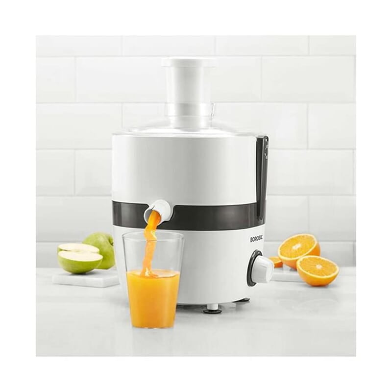 Borosil Primus III Juicer, 500 W, Stainless Steel Centrifugal Juicer, 1.1 L Juice Jug, 64 mm Feed Chute Borosil Primus III Juicer, 500 W, Stainless Steel Centrifugal Juicer, 1.1 L Juice Jug, 64 mm Feed Chute