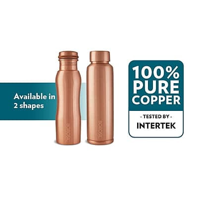 Borosil Copper Water Bottle, 1 Litre, Bottle Cleaner