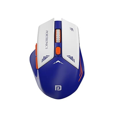 Portronics Vader Pro Wireless Gaming Mouse with 2.4 GHz Receiver, 6 Buttons, Thumb Support, High-Precision Tracking, Ergonomic Comfort, Adjustable Optical DPI for Laptop, PC, Mac Portronics Vader Pro Wireless Gaming Mouse with 2.4 GHz Receiver, 6 Buttons, Thumb Support, High-Precision Tracking, Ergonomic Comfort, Adjustable Optical DPI for Laptop, PC, Mac