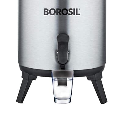 Borosil Stainless Steel Hydra Wonder Jug, 7.6 Liter, Silver