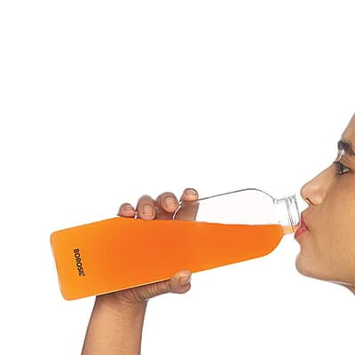 Borosil Crysto Slim Glass Water Bottle, Water Bottle for Fridge, Borosilicate Glass, Extreme Temperature Resistant, For Hot & Cold Water, Milk, Lassi, Juice, Black Lid, 550 ml, Stylish & Transparent Borosil Crysto Slim Glass Water Bottle, Water Bottle for Fridge, Borosilicate Glass, Extreme Temperature Resistant, For Hot & Cold Water, Milk, Lassi, Juice, Black Lid, 550 ml, Stylish & Transparent