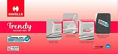 Havells Trendy 750 watt Dry Iron Havells Trendy 750 watt Dry Iron