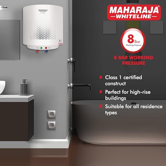 Maharaja Whiteline Ednis Neo Water Heater/Geyser, 10 Liters Maharaja Whiteline Ednis Neo Water Heater/Geyser, 10 Liters