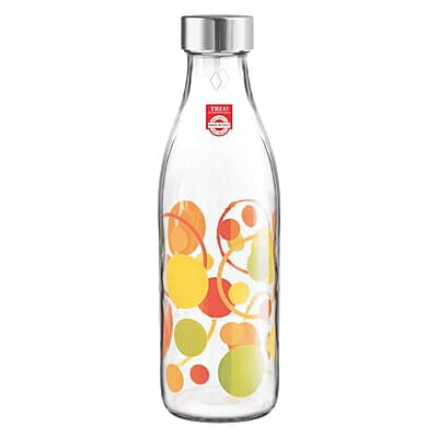 Treo by Milton Ivory Premium Glass Printed Bottle 1000 ml, 1 Pc Treo by Milton Ivory Premium Glass Printed Bottle 1000 ml, 1 Pc