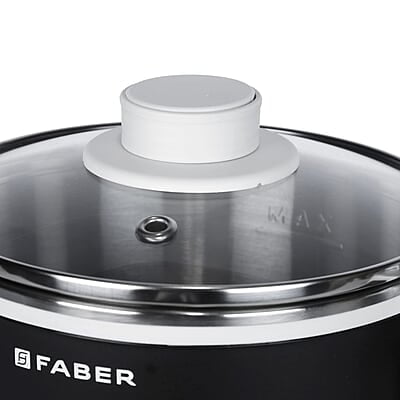 Faber 1.2 Liter Multi Cooker with 700 watt, FMC 1.2 BK, Black, Small, (MC 1.2L) - Stainless Steel, Outer Lid Faber 1.2 Liter Multi Cooker with 700 watt, FMC 1.2 BK, Black, Small, (MC 1.2L) - Stainless Steel, Outer Lid