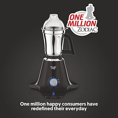 Preethi Taurus Plus MG-257 Mixer Grinder, 1000 Watt, Black 4 Jars - Super Extractor Juicer Jar Preethi Taurus Plus MG-257 Mixer Grinder, 1000 Watt, Black 4 Jars - Super Extractor Juicer Jar
