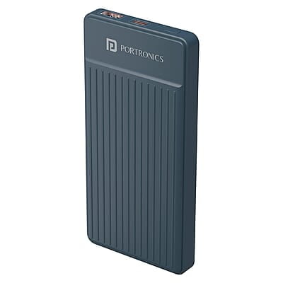Portronics Luxcell B 10K 10000 mAh 22.5W Fast Charging Power Bank, Ultra Slim Power Bank with Mach USB-A Output, Type C PD Output Portronics Luxcell B 10K 10000 mAh 22.5W Fast Charging Power Bank, Ultra Slim Power Bank with Mach USB-A Output, Type C PD Output