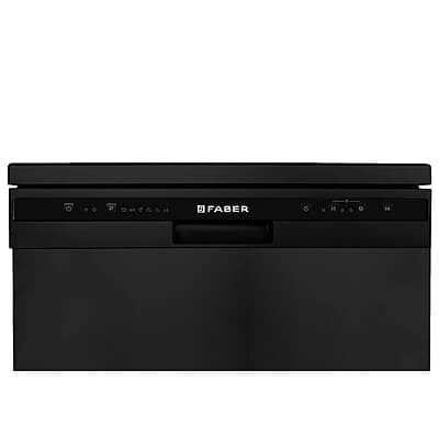 Faber 12 Place Settings Dishwasher (FFSD 6PR 12S, Neo Black, Best suited for Indian Kitchen, Hygiene Wash Faber 12 Place Settings Dishwasher (FFSD 6PR 12S, Neo Black, Best suited for Indian Kitchen, Hygiene Wash
