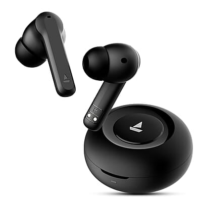 boAt Airdopes Sonik in Ear TWS Earbuds with 60 hrs Playback, IWP Tech, Quad Mics with ENx, ASAP Charge, 11 mm Drivers, BT v5.3 & IPX4 Sweat and Splash Resistance