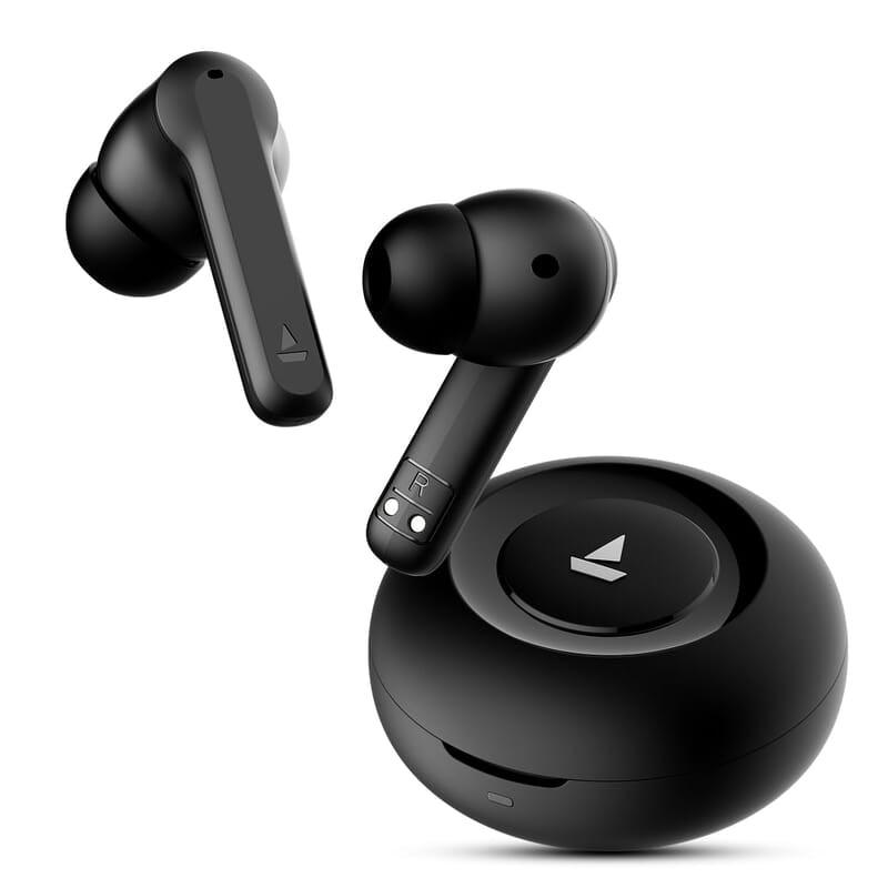 boAt Airdopes Sonik in Ear TWS Earbuds with 60 hrs Playback, IWP Tech, Quad Mics with ENx, ASAP Charge, 11 mm Drivers, BT v5.3 & IPX4 Sweat and Splash Resistance