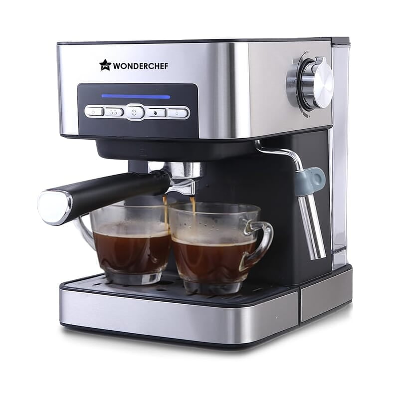 Wonderchef Regalia Espresso Coffee Maker 20 Bar Espresso, Cappuccino, Latté, Macchiato or Ristretto at Home Wonderchef Regalia Espresso Coffee Maker 20 Bar Espresso, Cappuccino, Latté, Macchiato or Ristretto at Home
