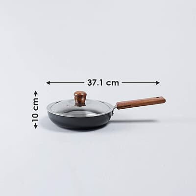 Wonderchef Ebony Non-stick 20 cm Deep Fry Pan 3.25 mm thickness ideal for deep frying