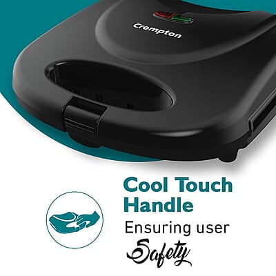 Crompton Instaserve Toast 800 Watts Sandwichmaker with Powerful Heating element Crompton Instaserve Toast 800 Watts Sandwichmaker with Powerful Heating element