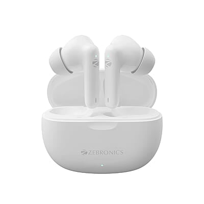 ZEBRONICS Beetles in-Ear Wireless Earbuds, Bluetooth v5.4, 22* Hours Backup, Environmental Noise Cancellation, Gaming Mode, Touch Control, Voice Assistant Support