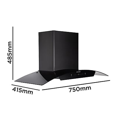 Faber 75 cm 1500 m³/hr Autoclean Curved Shape Kitchen Chimney HOOD PRIMUS PLUS ENERGY IN HCSC BK 75 with SS Baffle Filter Faber 75 cm 1500 m³/hr Autoclean Curved Shape Kitchen Chimney HOOD PRIMUS PLUS ENERGY IN HCSC BK 75 with SS Baffle Filter