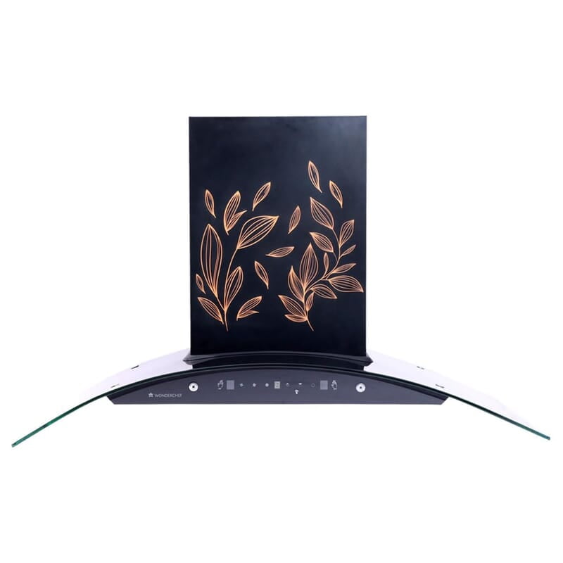 Wonderchef Ruby Curve Flora 90 cm Auto Clean Wall Mounted Chimney (Black 1200 CMH) Wonderchef Ruby Curve Flora 90 cm Auto Clean Wall Mounted Chimney (Black 1200 CMH)