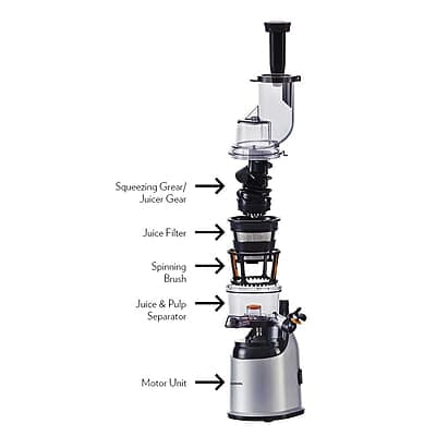 Borosil Health Pro Cold Press Slow Juicer, Portable Slow Juicer, Compact Design, For Fresh Fruits & Vegetables, 200 W Borosil Health Pro Cold Press Slow Juicer, Portable Slow Juicer, Compact Design, For Fresh Fruits & Vegetables, 200 W