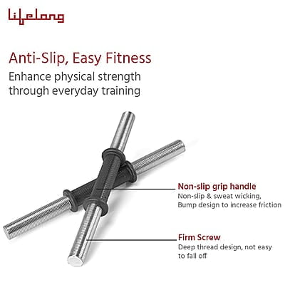 Lifelong PVC Home Gym Set 10Kg Plate 3Feet Curl Rod and Dumbbells Rods with Gym Accessories Lifelong PVC Home Gym Set 10Kg Plate 3Feet Curl Rod and Dumbbells Rods with Gym Accessories