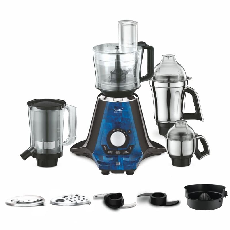 Preethi Zodiac 2.0 Mixer Grinder for Kitchen, 4 Jars 1000 Watt Mixie Preethi Zodiac 2.0 Mixer Grinder for Kitchen, 4 Jars 1000 Watt Mixie