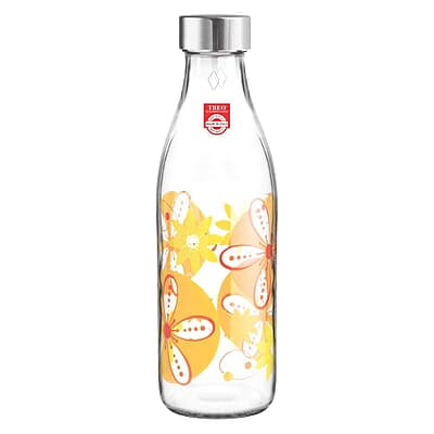 Treo by Milton Ivory Premium Glass Printed Bottle 1000 ml, 1 Pc Treo by Milton Ivory Premium Glass Printed Bottle 1000 ml, 1 Pc