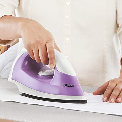 Borosil Dry Press 1000-Watt Iron, Purple Borosil Dry Press 1000-Watt Iron, Purple