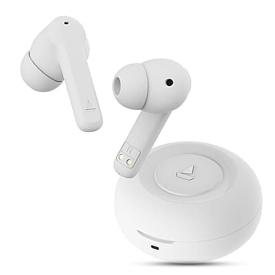 boAt Airdopes Sonik in Ear TWS Earbuds with 60 hrs Playback, IWP Tech, Quad Mics with ENx, ASAP Charge, 11 mm Drivers, BT v5.3 & IPX4 Sweat and Splash Resistance