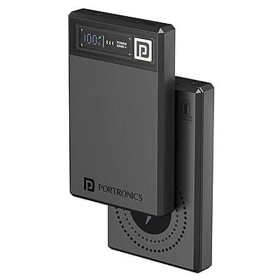 Portronics Luxcell MagClick 10k 10000 mAh 15W Magnetic Wireless Fast Charging Power Bank Premium Finish, 22.5 Wired Output