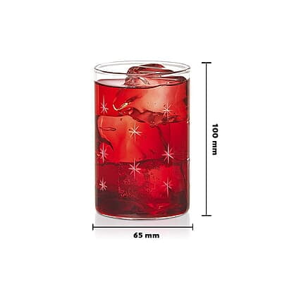 Borosil Vision Glasses Galaxy (Transparent, 295ml) Set of 6 Borosil Vision Glasses Galaxy (Transparent, 295ml) Set of 6