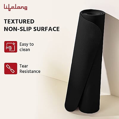 Lifelong Yoga mat for Women & Men EVA Material 4mm Anti-Slip Yoga Mat for Gym Workout