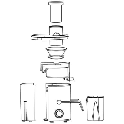 Borosil Primus Plus Juicer, 500 W, Stainless Steel Centrifugal Juicer, 1.25 L Pulp Collector, 64 mm Feed Chute, Silver Borosil Primus Plus Juicer, 500 W, Stainless Steel Centrifugal Juicer, 1.25 L Pulp Collector, 64 mm Feed Chute, Silver